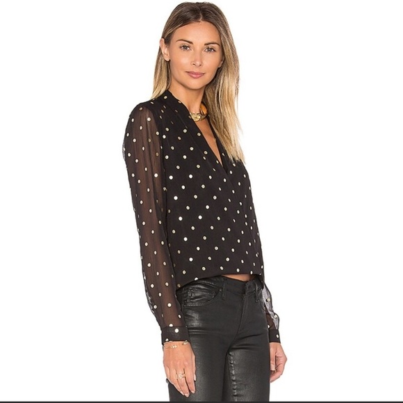 Lovers + Friends Gold Dot Whisper Top - Picture 7 of 11